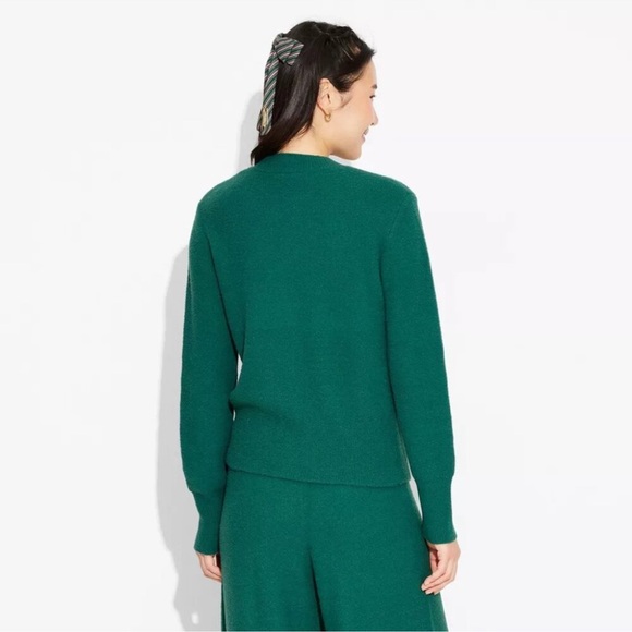 Wicked Cardigan with Gold Embroidery and Buttons - Green Size Extra Large NWT - Picture 2 of 9